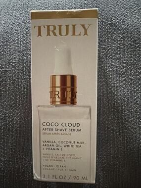 TRULY Coco Cloud After Shave Serum 3.1 fl oz/90 mL Vegan Clean Unisex